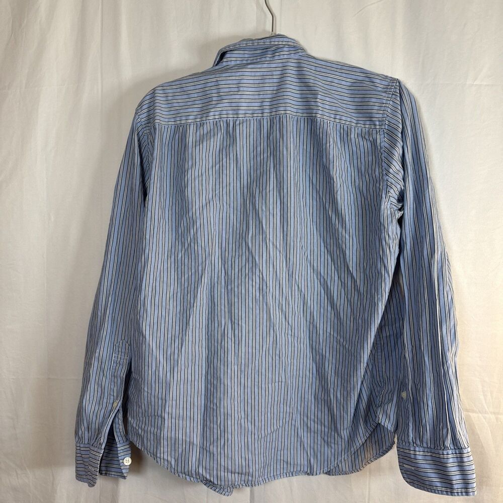 Men’s Abercrombie & Fitch Button Up Shirt Blue Striped Size Small Preowned - Picture 12 of 15